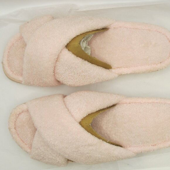 Heavenly Comfort pink terry slipper M - Picture 2 of 7